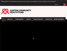 Tablet Screenshot of cantoncommunityhealthfund.org